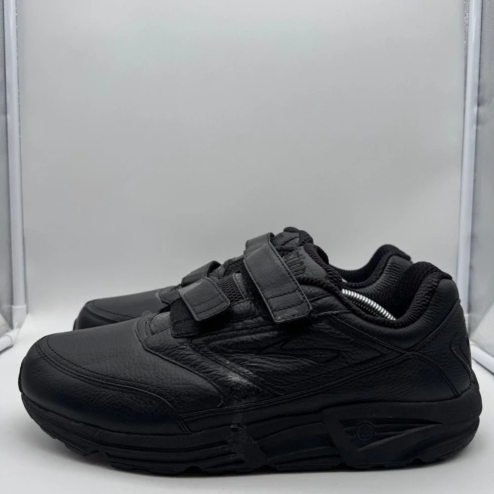 Brooks Addiction Walker V-Strap 12.5 Extra Wide 4E Black‎ Leather 1100404E001